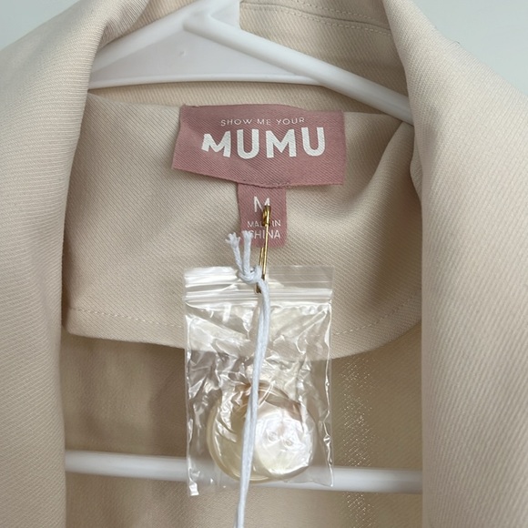 Show Me Your Mumu Women’s Trevor Trench Coat in Cream, NWT - Picture 7 of 13